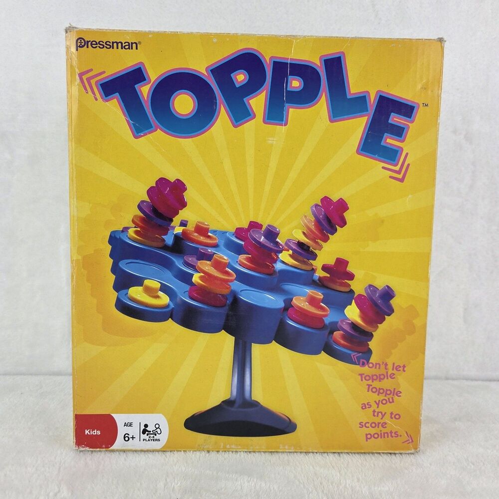 Pressman Topple Game 2009 Complete No Instructions Balance Stacking Game